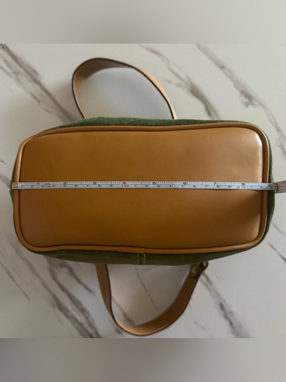 Vintage Green Suede Amanda Smith Purse - Picture 14 of 14